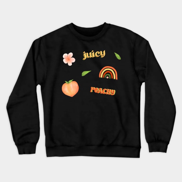 Peach Theme Crewneck Sweatshirt by RocksNMills